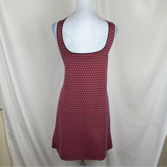 Zara Red Black Print Vacation Cruise Relaxed Fit Tank Dress NWT Size L - Picture 5 of 13